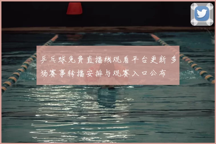 乒乓球免费直播线观看平台更新 多场赛事转播安排与观赛入口公布
